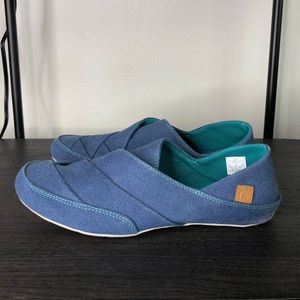 Merrell Blue Canvas Indie Sodalite Slip On Flats Sz 8